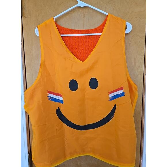 Dutch GP Grand Prix Orange Lion Vest Reversible- New! S/M - Picture 1 of 7